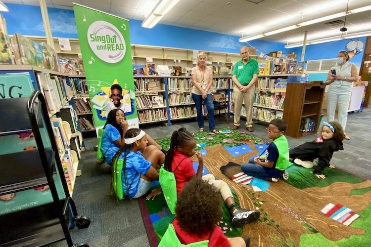 A recent celebration honored six Dunbar Elementary Magnet School students who improved their reading skills through the Sing Out and Read (SOAR) program.