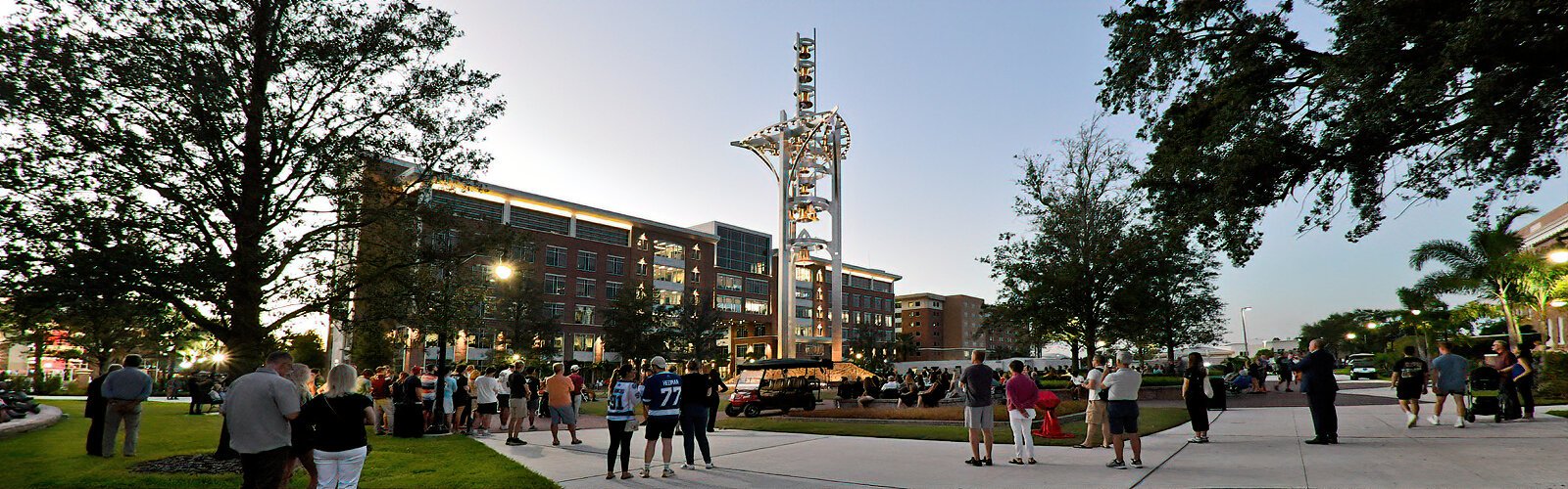 Saturday October 8th was the dedication concert of the Ars Sonora bell sculpture at the University of Tampa in Tampa. Public concerts are planned for the future.