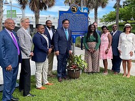 A ceremony in late August commemorates the placement of a historical marker in memory of Robert Johnson, a wrongly arrested Black man who was a lynching victim in 1934.