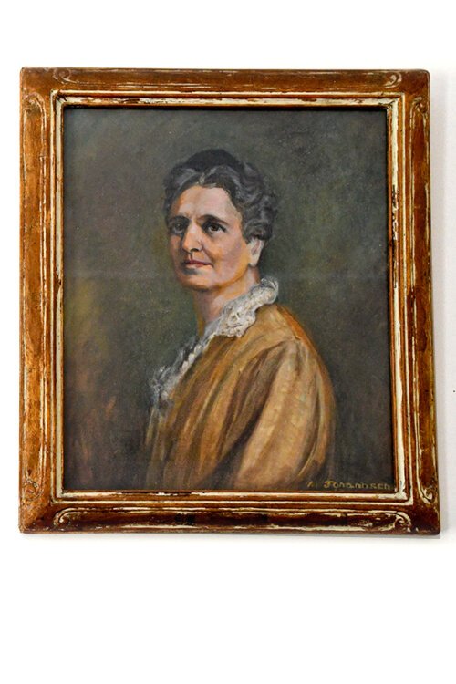 Portrait of Margaret Robins, Raymond’s wife and president of the National Women’s Trade Union League.