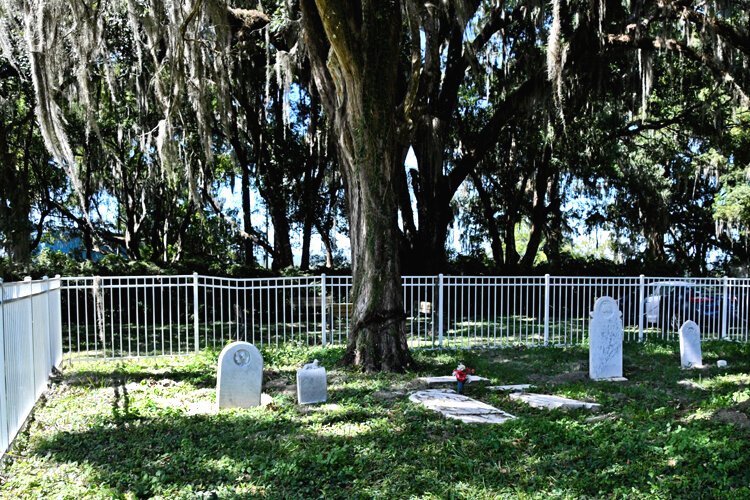 Members of the Ederington and Snow families are buried in this family plot on the property. 