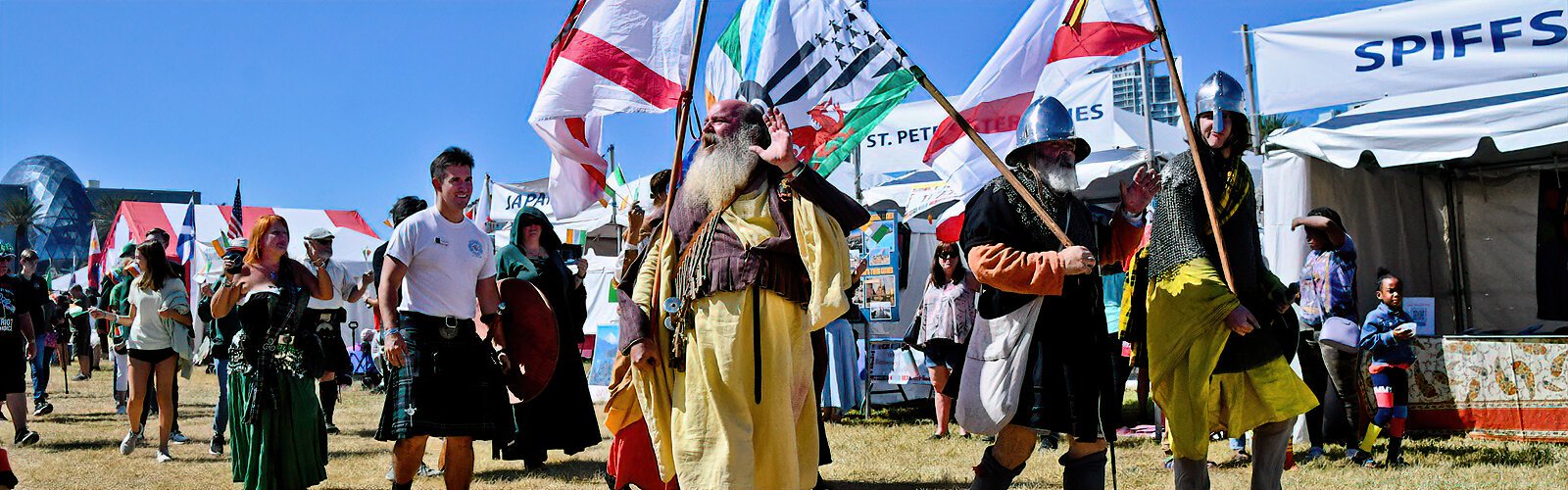 Members of the Suncoast Irish and Gaelic Heritage participate in the Parade of Nations.