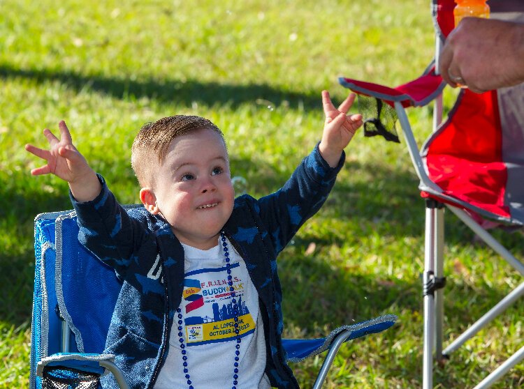 The Buddy Walk event is held in October as part of Down Syndrome Awareness Month.