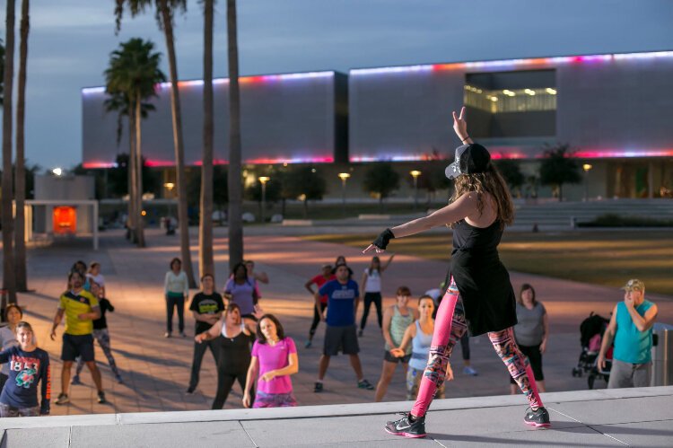 Activating the riverfront with events like fitness classes in Curtis Hixon Waterfront Park are some results of the prior feedback given in the Tampa Downtown Partnership's worker and resident survey.