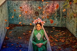 “Green Wedding” by Iranian-born artist Leila Mesdaghi, is the basis of the exhibtion One and Only · يكتا at Parachute Gallery in the Ybor Kress Building.