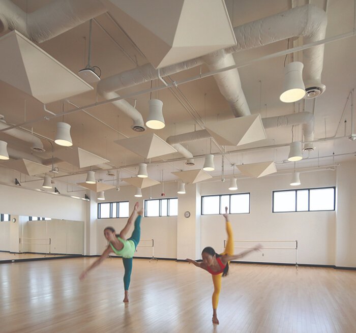 The third floor of the Ferman Center features two large dance studios.