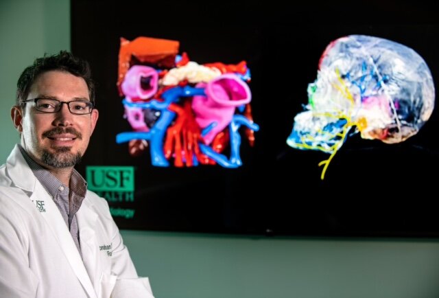 Dr. Jonathan Ford, associate professor in the Department of Radiology at the USF Health Morsani College and technical director of medical 3D printing at Tampa General.