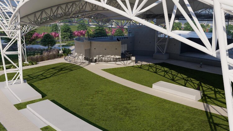 A rendering of the new amphitheater in the Imagine Clearwater project.