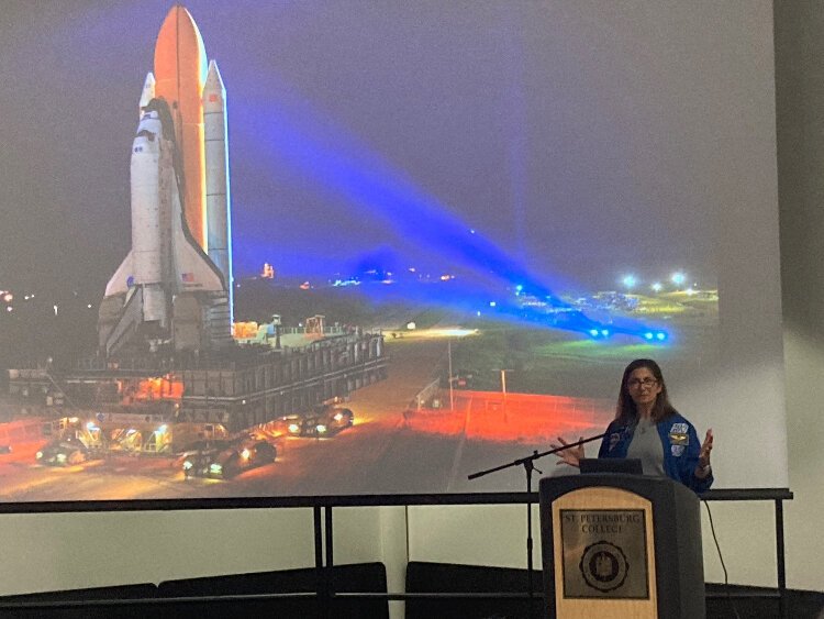 NASA astronaut Nicole describes how seeing the Space Shuttle Discovery on the launch pad was like looking at a work of art.