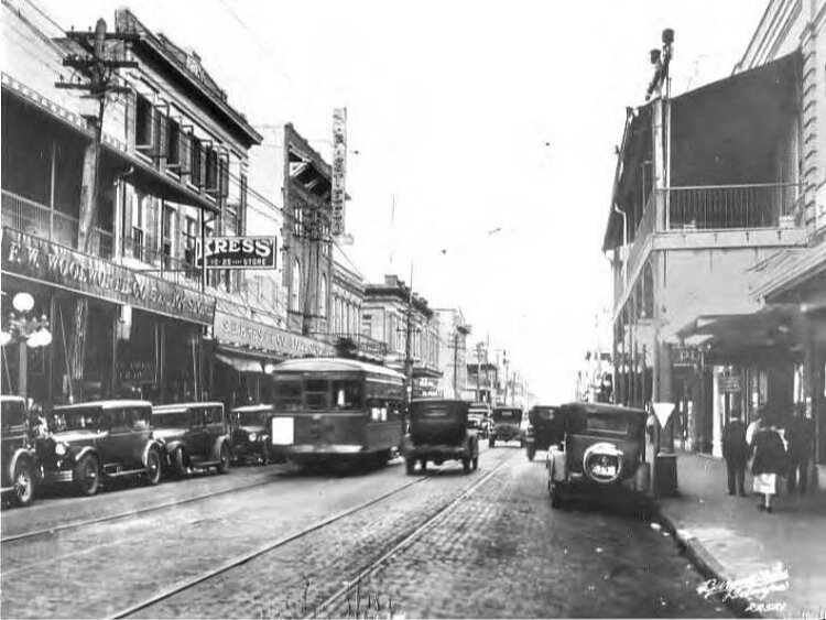 Ybor City's historic Seventh Avenue circa 1927