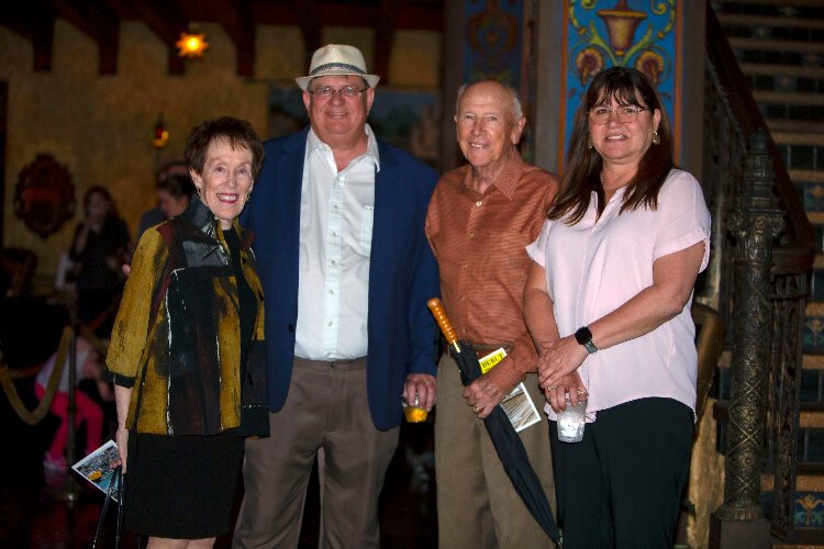 Former Florida state senator, Florida Education Commissioner and USF President, Betty Castor and her husband, Sam Bell with La Gaceta Publisher Patrick Manteiga and his wife, Angie