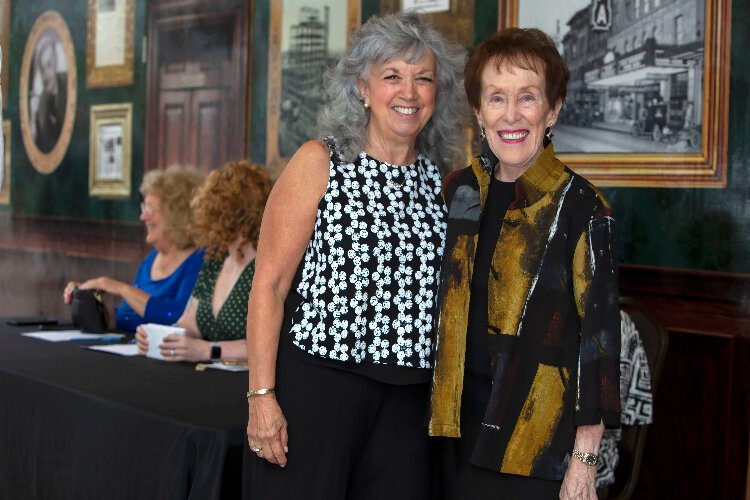 Documentary filmmaker Lynn Dingfelder with former Florida state senator, Florida Education Commissioner and USF President Betty Castor.