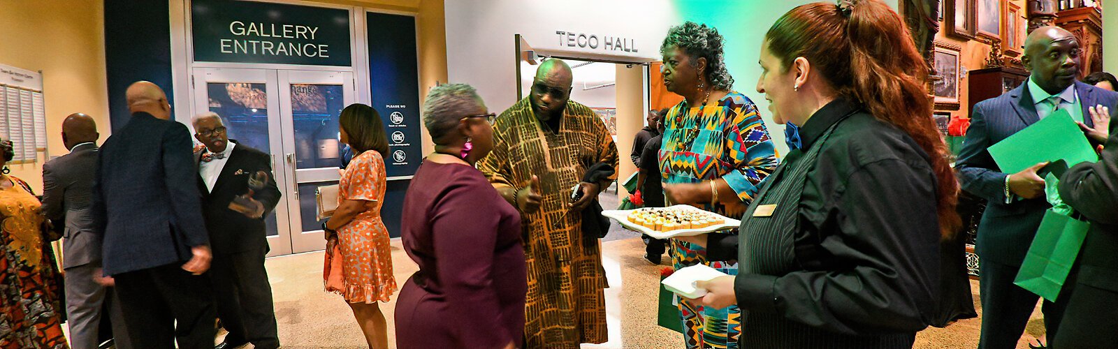 The second annual Black History Month Reception ended in the Tampa Bay History Center’s TECO Hall with canapés served to guests as they mingle and socialize.