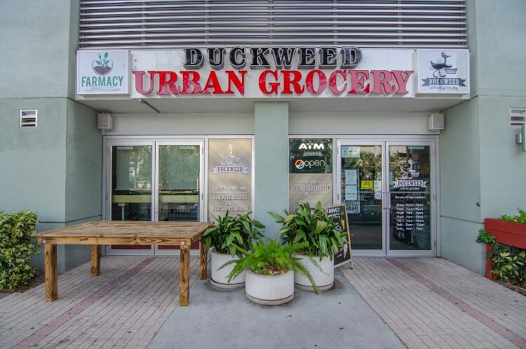 Duckweed Urban Grocery opened in the Channel District in 2016.