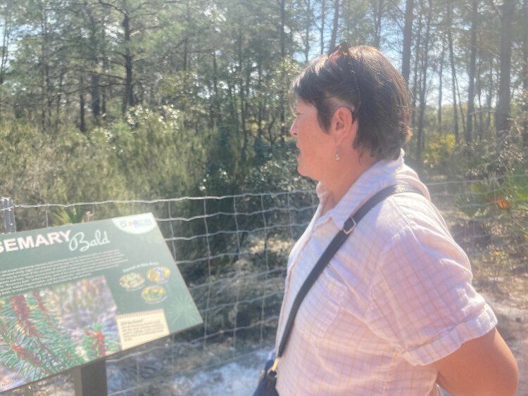 MIchelle Birnbaum was a leader of the grassroots community effort to save the Gladys Douglas property from development and make it a nature preserve.