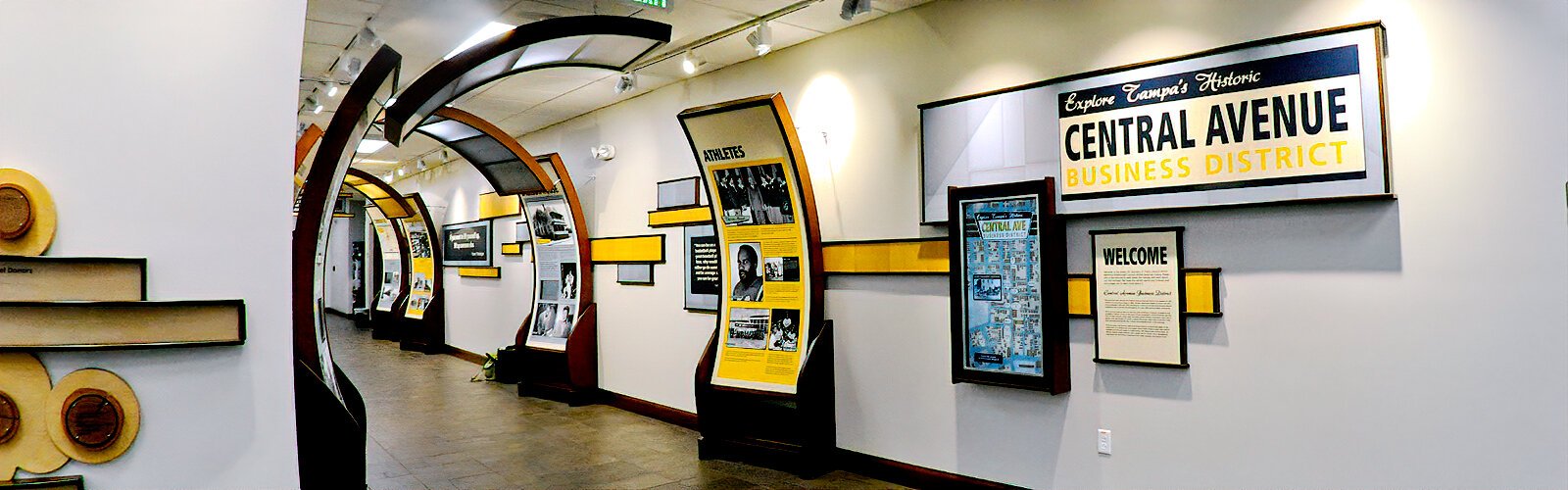 Located in the lobby of the Robert W. Saunders, Sr. Public Library, the Hall of History is a local Black History mini-museum that features interactive displays and exhibits highlighting the historic Central Avenue business district.