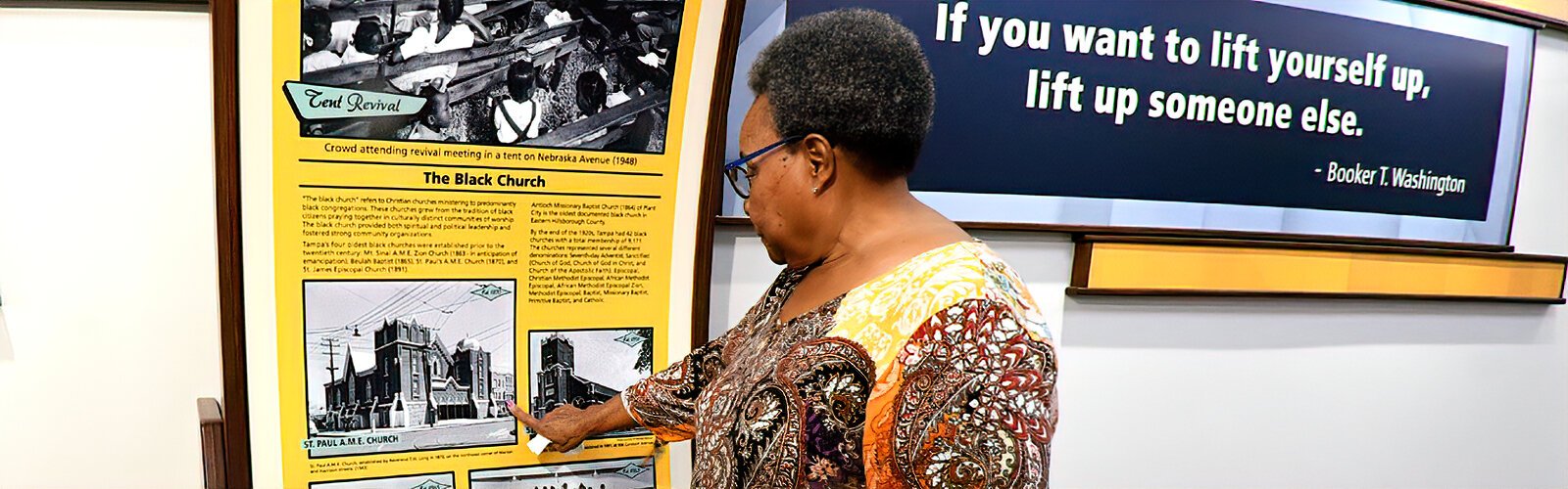 Librarian Mary M. James reflects on the old Harlem Academy, where she went to school, and the St Paul A.M.E. Church, where she was married. The historic school is gone and the church has been converted into a community center.