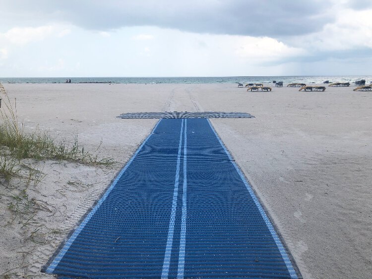 The Mobi-Mat at Upham Beach Park in St. Pete Beach.