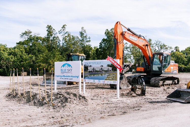 An early June groundbreaking ceremony marked the start of construction on Bear Creek Commons.