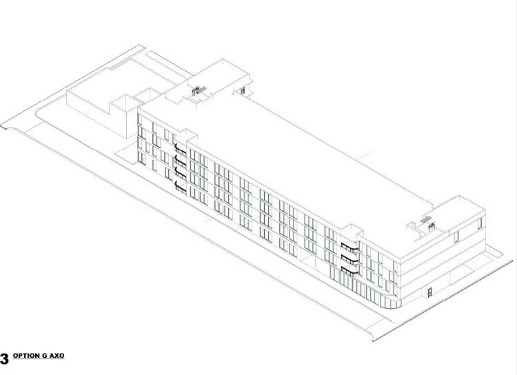 A rendering of the planned Artspace Tampa, which will include 75 apartments of affordable housing for artists and studio and gallery space.