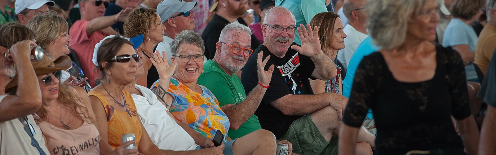 Rock and roll fans filled The Sound for a free concert by Cheap Trick for the grand opening of The Sound at Coachman Park.