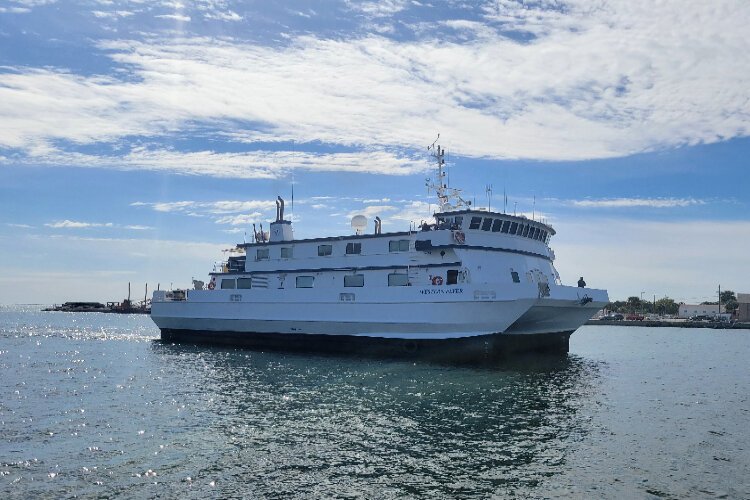 The Western Flyer arrives at USF St. Petersburg after 25 years as the flagship research vessel of the Monterey Bay Aquarium Research Institute.
