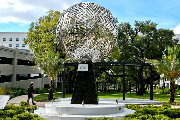 Tampa-based artist Ya La'ford's sculpture "Boulevard Flow" in the West River district is an example of integrating art into developmentt.