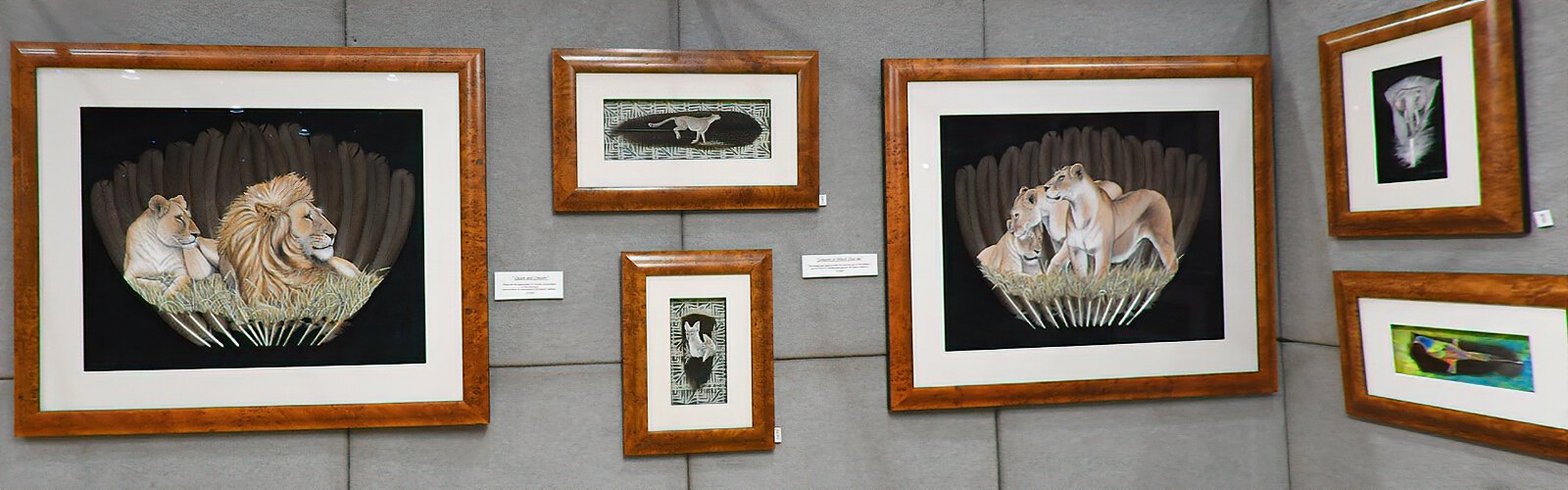 Inspired by her exotic travels, Anne Schroeder’s unique feather art showcases wildlife she hand-paints onto feathers humanely sourced from aviaries in the U.S.