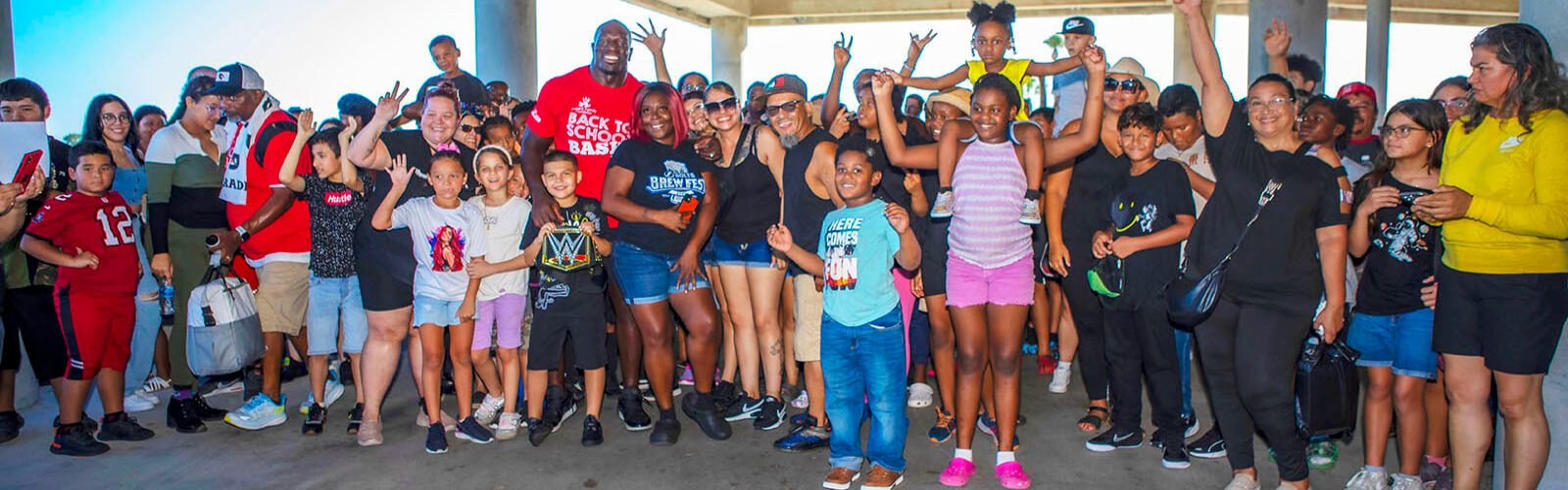 Families at the Bullard Family Foundation Back to School Bash received  30,000 filled backpacks, medical services, dental exams and cleanings, haircuts, food, entertainment and connections to important nonprofit services.