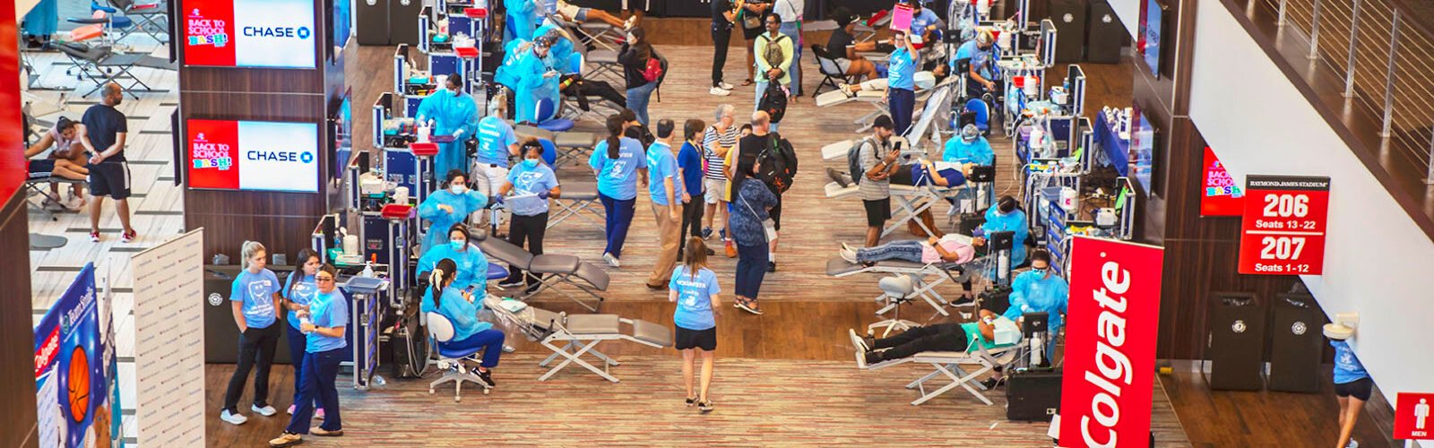 The sixth annual Back to School Bash at Raymond James Stadium provided 30,000 filled backpacks, medical services, dental exams and cleanings, haircuts and connections to important nonprofit services to thousands of families.