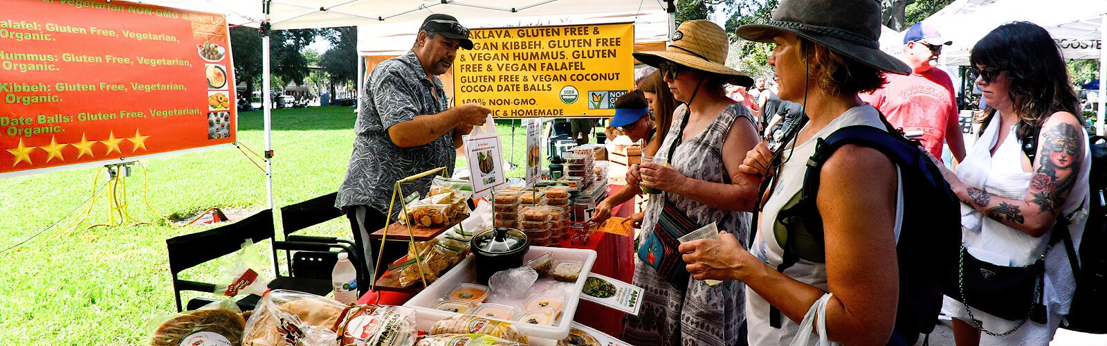 St Pete Bakery attracts a line of customers with its wide variety of Middle-Eastern gluten-free and vegan/vegetarian plant-based goodies.