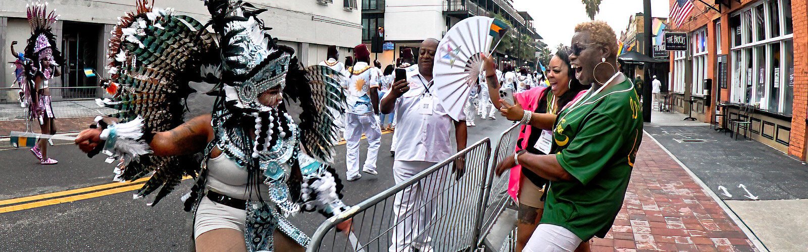 With local and out-of-town members of the Prince Hall Shrinedom participating in or watching the parade, this AEAONMS annual event was a grand and happy gathering for all concerned.