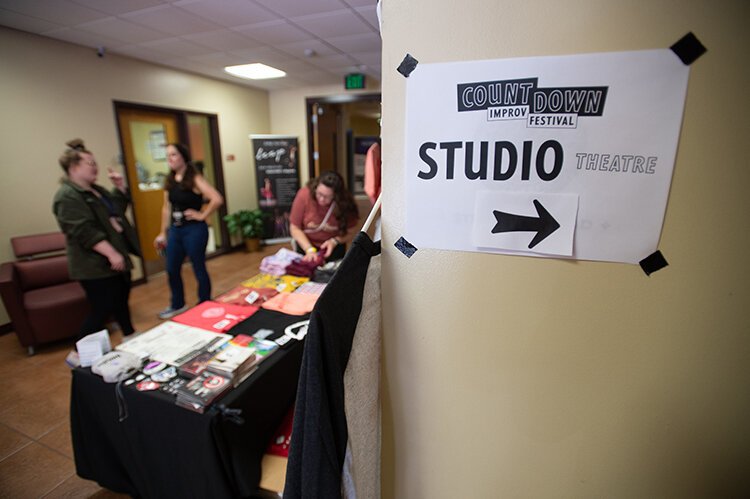 There were simultaneous performances in three theaters during the Saturday night of the Countdown Improv Festival.