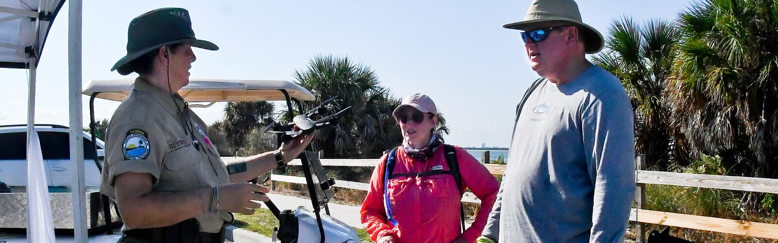 A drone was among the surprising items found on the beach and brought back with bags of litter during the International Coastal Cleanup Day event at Honeymoon Island State Park on September 16th.