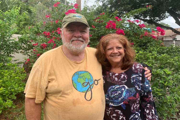 Enid Rubio and Richard Cockburn, whom she coached in the "Do More, Feel Better" program.