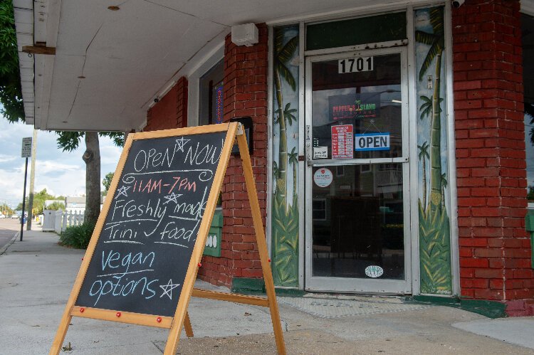 Pepper's Island opened in August and expanded its hours in September. The restaurant features traditional Trinidadian dishes that owner Rodney Dhanraj fell in love with while visiting his grandparents' restaurant as a child.