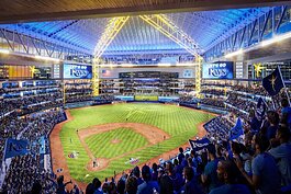 A rendering of the Tampa Bay Rays future stadium