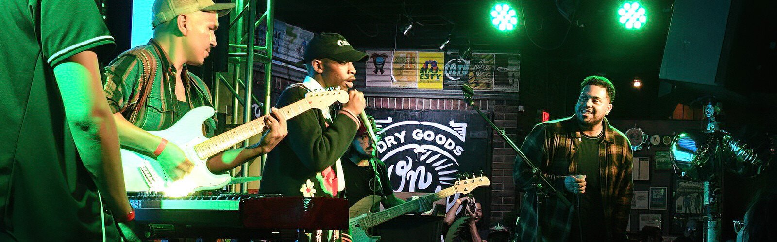 Biishop The Artist joins rapper Perception on stage for a song during the Vibes of the Bay festival at Crowbar.