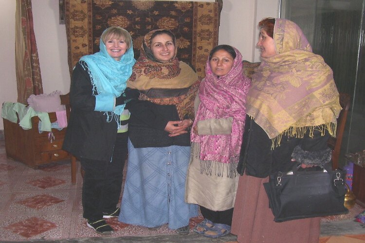 Pamela Varkony with a group of Afghan women entrepreneurs.