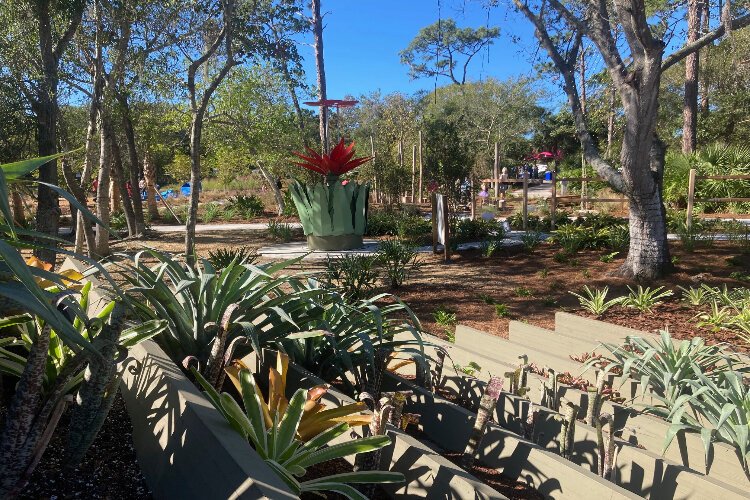 The Majeed Discovery Garden covers a little more than two acres of the Florida Botancial Gardens.