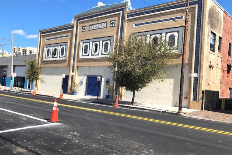 The renovation of the Rialto Theatre is part of the transformation in Tampa Heights.