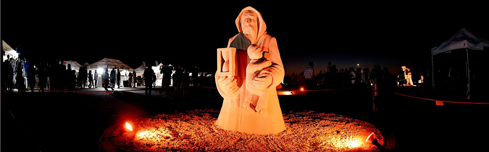 At the end of the day, it’s all about time this year at Sanding Ovations. “Father Time” by sculptor Fergus Mulvany depicts the concept well in this world-class exhibition of sand sculpting talent.