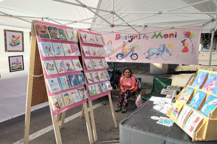 Monica Guerrero, of Designs by Moni, at the recent Voodoo Vendor Village in St. Petersburg.