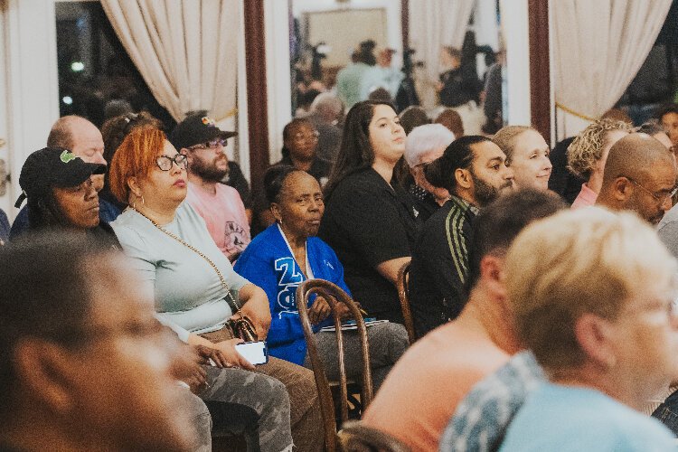 A large crowd turns out for a community town hall on the shooting in Ybor City over Halloween and the issue of gun violence.