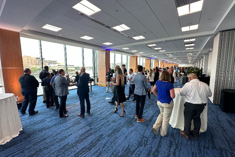 The Tampa Convention Center renovation and expansion added meeting rooms with a view of the Hillsborough River.