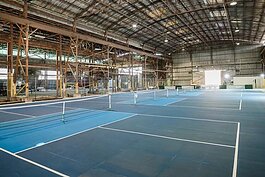 Tampa Pickleball Crew is transforming a 30,000 square-foot warehouse in Ybor City's Gas Worx district into an indoor facility for the popular sport and social activity.