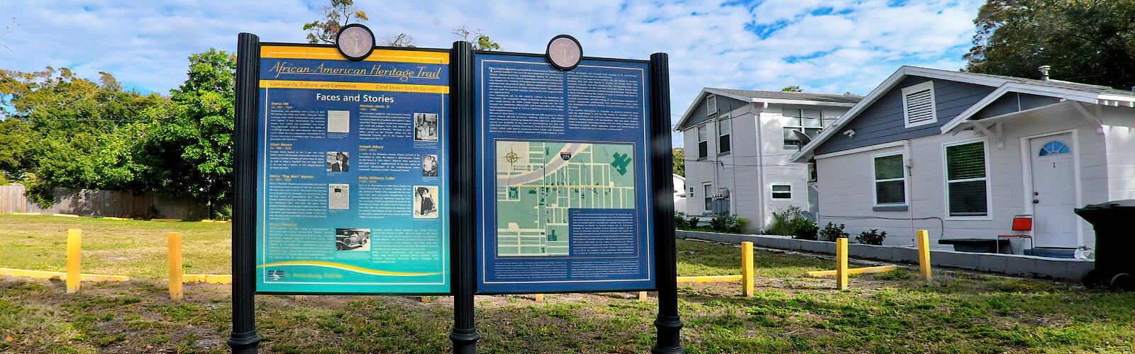  Nineteen markers on the African American Heritage Trail that starts at the Carter G. Woodson Museum provide details about the history of this St Petersburg Black community.
