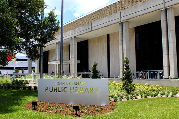 John F Germany Public Library, Tampa, local historic landmark designation, preservation, mid-century modern, architecture