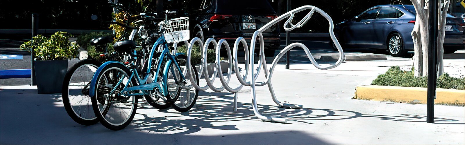 In dog-loving Dunedin, even the bicycle racks are designed to resemble a dog.