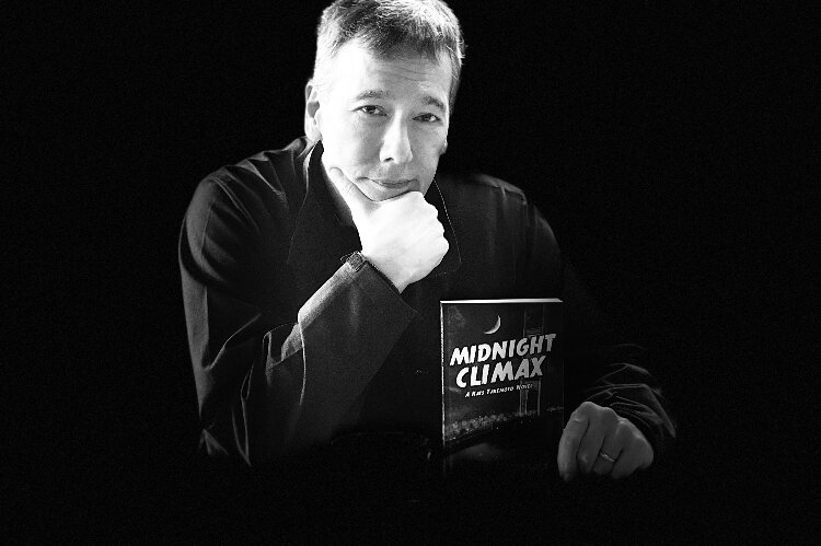 St. Pete based author and urbanist Peter Kageyama with his latest novel, "Midnight Climax."